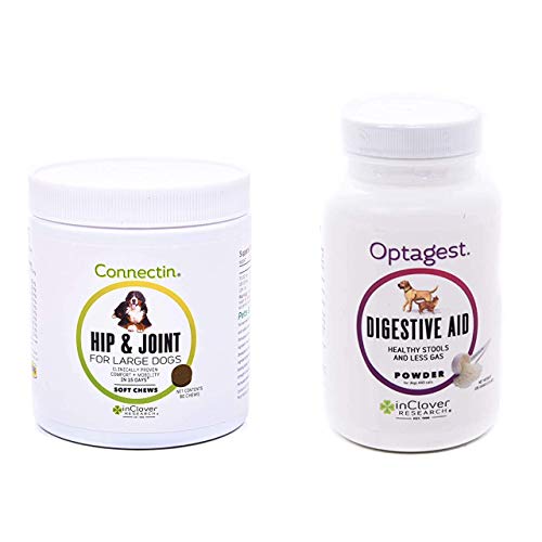In Clover Connectin Hip And Joint Tablet Supplement For Large Dogs & Optagest Daily Digestive Immune Support For Dogs And Cats (3.5 Oz) #TOP16