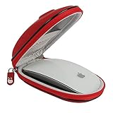 Hermitshell Hard Storage Carrying Case Bag Fits Apple Magic Mouse (I and II 2nd Gen) (Red)