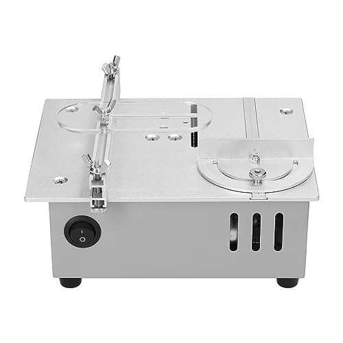 Moniss Serra de mesa elétrica multifuncional 96w, serra elétrica pequena doméstica, faça você mesmo,