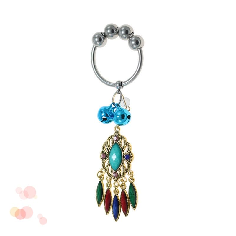 ZeeKoug Une Cloche jumelée avec Quatre Perles, Style 30mm, Confortable à Porter, améliore la dureté et l'endurance, Accessoire d'entraînement d'endurance...