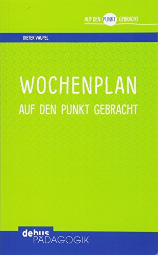 Vaupel, D: Wochenplan
