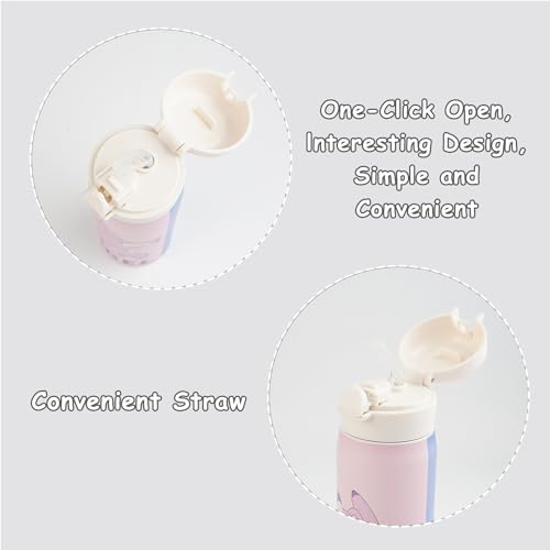 OIDOJHID-Cute-Stitch-Water-BottleCartoon-Anime-Water-Bottle-Cup-with-StrawQuick-Open-Insulated-Bottle-for-Girls-480ml-A