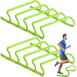 10 Pcs 6″ Speed Agility Training Hurdles Detachable Durable Training Hurdle Agility Plyometric and All Purpose Speed Training Hurdle Equipment for Athletes Soccer Basketball