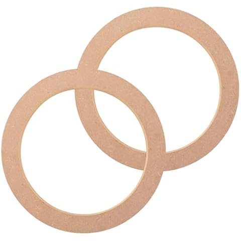 AICARS Universal 6.5 Speaker Spacer: 2×6.5 Speaker Spacer Wooden MDF Speaker Rings for Cars/Boats/Trucks/RV Cover