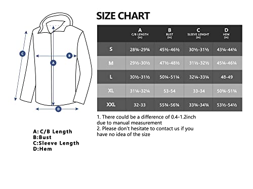 Little Donkey Andy Men's Insulated Jacket Lightweight Hooded Windproof Warm Winter Coat With Recycled Insulation（Ink Blue Xxl） #TOP6