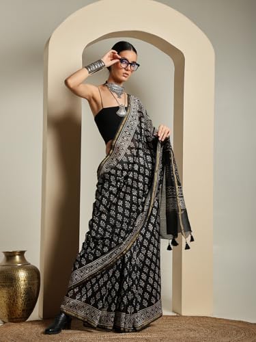 DESI VIDESI red maheshwari silk saree – image 3