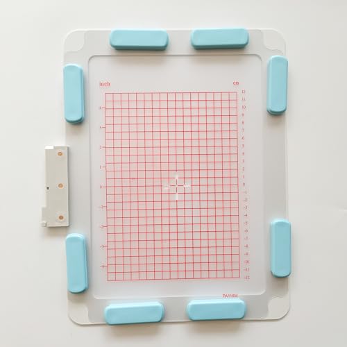 Bequilter 260MM x 200MM Metal Magnetic Embroidery Hoop with 8Pcs Strong Magnets #4131165-01 Compatible with Husqvarna Viking Embroidery Machines