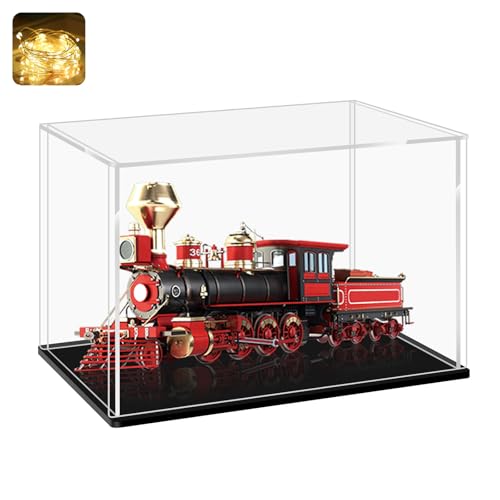 LANSCOERY Acrylic Display Case with Black Base