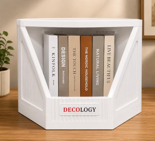 Image of DecoLogy Multipurpose Bookshelf Organiser Rack for Living Room, Kitchen, Bedroom, Office (Corner Cupboard, 1PCS)