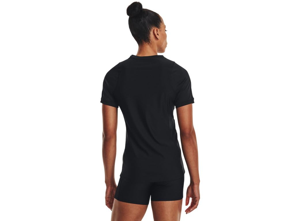 Under Armour Womens Powerhouse 2.0 Volleyball Jersey - with HeatGear Fabric and Mesh Panels MD Black-White