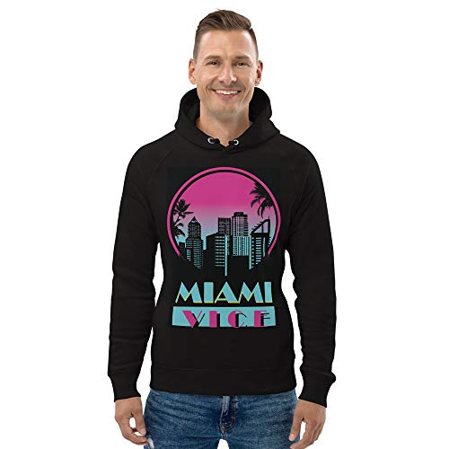 Sweat à capuche Claudio Fibonacci Miami Vice noir pour homme XXL