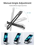 Stojak na telefon komórkowy JSAUX, składany aluminiowy uchwyt na telefon komórkowy Stół Uchwyt na telefon komórkowy Stojak na telefon komórkowy kompatybilny z iPhone 17 16 15 14 13 12 Pro Max X Xr