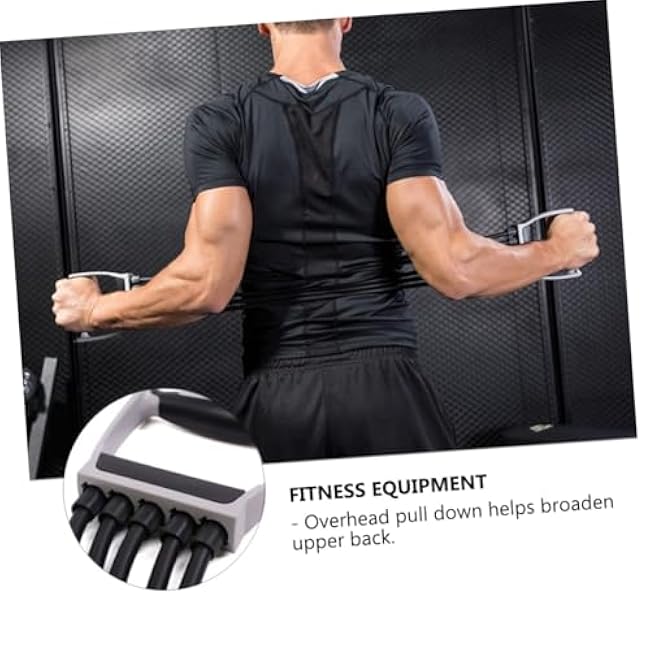 1pc Spring Exerciser Chest Expander Fitness Equipment for Strength Training Indoor Arm and Back Workout Durable Elastic Rope