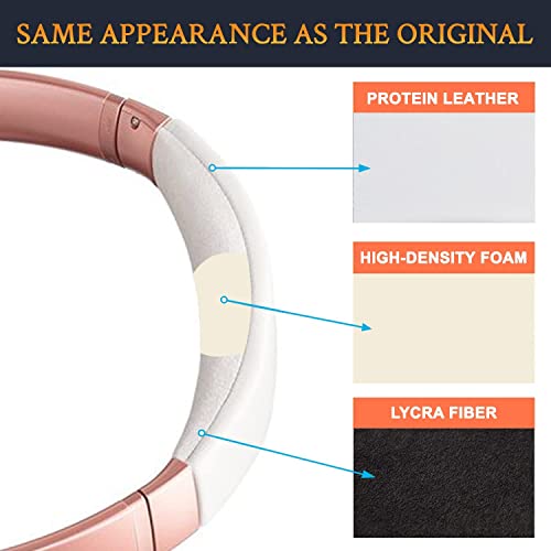 Image of SOULWIT Ear Pads Cushions + Headband + Silicone Earpads Cover Protector, Replacement Kit for Bose QuietComfort 35 QC35, QC35 ii Over-Ear Headphones - White