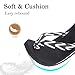 Qzize Women’s Flip Flops with Yoga Mat, Comfortable Lightweight Thong Sandals for Beach & Summer Black and White Size 9
