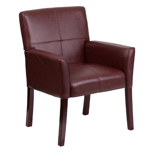Flash Furniture Taylor Burgundy LeatherSoft Executive Side Reception Chair with