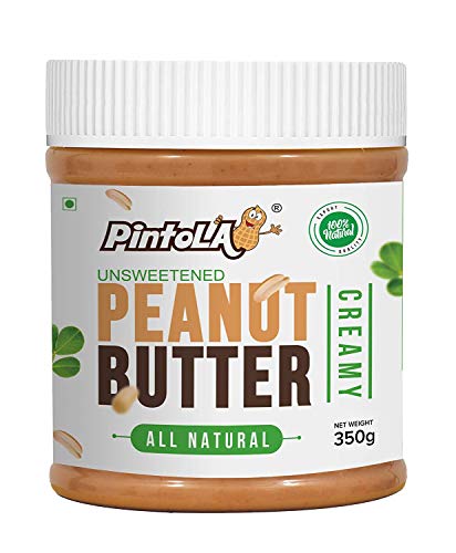 Image of Pintola All Natural Peanut Butter Creamy 350g | Smooth | Unsweetened | 30g Protein | Gluten & + Pintola All Natural Peanut Butter Crunchy 350g | Smooth, Unsweetened, 30g Protein | Gluten &