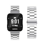 C2D JOY Stainless Steel Strap Compatible with Garmin forerunner 35, 30 GPS Running Watch Band and...