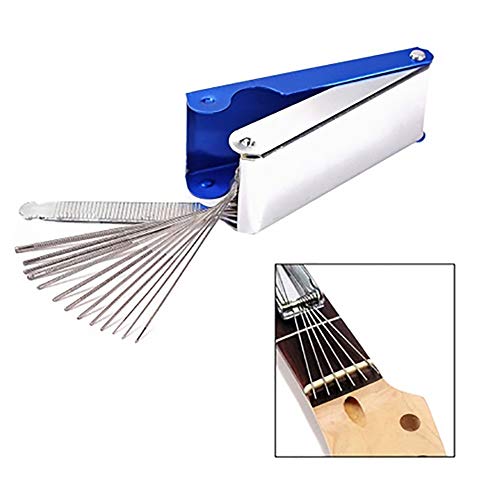 Preisvergleich Produktbild XQxiqi689sy Gitarrensattel / Stegfeile, strapazierfähig, 14 Stück, blau