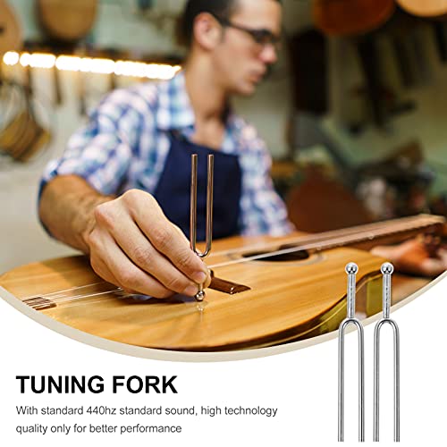 Generic 2Pcs A440 Hz Diapasão Conjunto Bass Guitar Tuner Violino Cordas Instrumento Musical Sintoniz