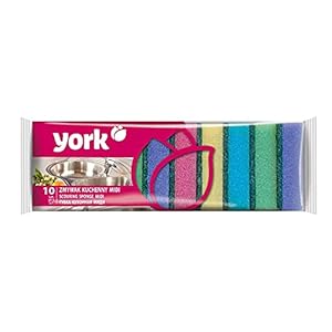 York YZMYMIDI keukenspons midi, 10 stuks, 80x50x25 mm grootte