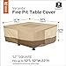 Classic Accessories Veranda Water-Resistant 52 Inch Square Fire Pit Table Cover, Outdoor Table Cover