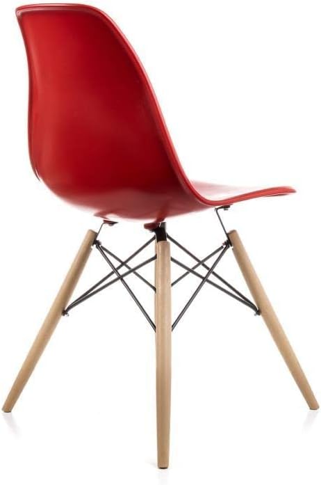 Eames Mona Kırmızı Sandalye 2 Adet