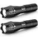 Tactical Flashlight [2 PACK], iBester 1600 Lumens CREE  XML-T6 LED Taclight As Seen On TV, Portable, Zoomable, 5 Modes, Water Resistant, Perfect for Camping, Outdoor