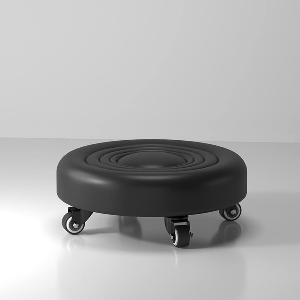 Low Rolling Stool, Creeper Garage Roller Seat, 360° Rotation Universal Swivel Wheels, for Home, Kitchen, Office, Garage (Color : Red, Size : 33 * 13cm)