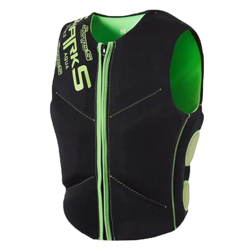 Swim Jacket - Chaleco Salvavidas de Neopreno for Adultos, Ligero, anticolisión, Gran flotabilidad, Ideal for Pesca, navegación y esnórquel.(Green,XXL)