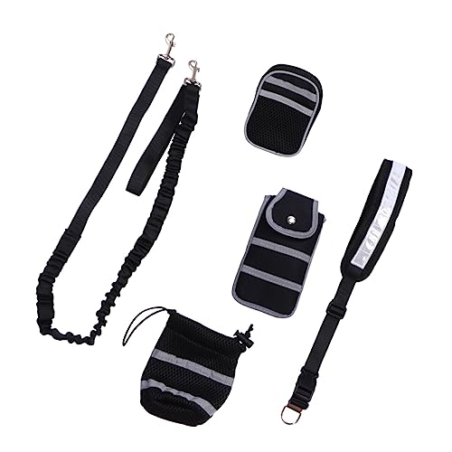 GALPADA 5pcs Reflective Pet Traction Rope Durable Nylon Leash for Walking Jogging Camping Handle Random Color Options Random Color