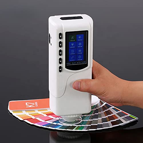 FIUZA Portable Colorimeter High-Precision Digital Spectrophotometer, Built-in Whiteboard Calibration, Fast Measurement, Dual Light & Cross Positioning for Accurate Color Analysis