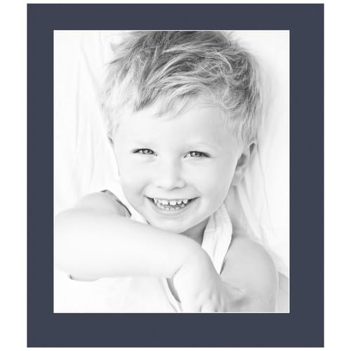 15x18 Midnight Blue/Blue Jay Custom Mat for Picture Frame with 11x14 Opening Size (Mat Only, Frame NOT Included) - 1 Pack