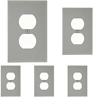 Vista 14 de Leviton Placa de pared de nailon Midway de 1 gang, 1 dúplex, tamaño Midway, 1 paquete, PJ8-E, negro