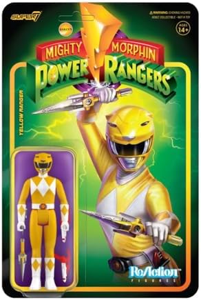 Mighty Morphin Power Rangers Reaction Figure Wave 3 - Yellow Rang...