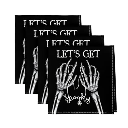 Horaldaily Halloween Cloth Napkins 18 x 18 Inch...