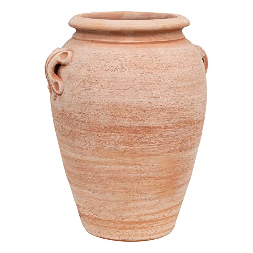 Biscottini Vase Toscana en terre cuite 36 x 34 x 46 cm – Pots en terre cuite – Amphores de jardin
