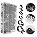 ARTIBETTER 200pcs Clips Nylon Cable Clamps Assortment Kit Easy to Install Wire Holders for Home Office Industrial Use Nylon Material Space-saving Design Storage Box