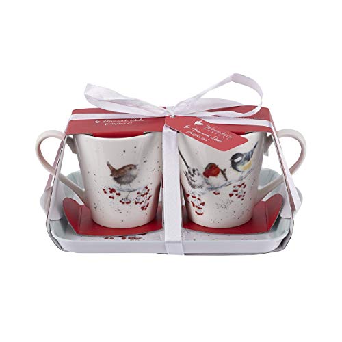 Portmeirion Wrendale Xmas - One Snowy Day (birds) 3-teiliges Set,...