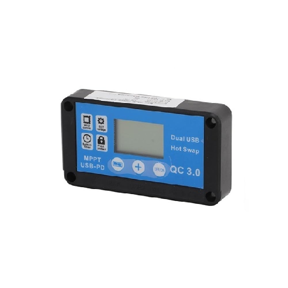 Solarmodul 18V 20W mit 60A wasserdichtem Controller und Batterieklemme, Polycrystalline Silikon, PVC Gehäuse, für IDEAL für Outdoor und Camping(30A)