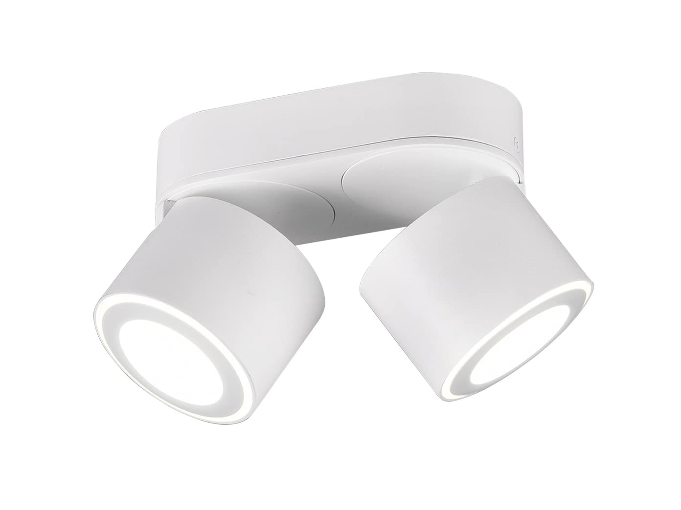 Trio Leuchten LED Deckeneinbau u. Aufbauleuchte Taurus 652910231, Metall Weiß matt, inkl. 2x 3.5 Watt + 2x 1.5 Watt LED