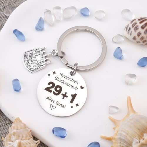 Geschenke Zum 30 Geburtstag Mann,Geschenk 30. Geburtstag Frau 3 Schlüsselanhänger,Geschenke Für Frauen 30 Jahre,Geschenk Zum 30 Geburtstag Frau,Geburtstagsgeschenk