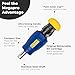 MEGAPRO® 13-in-1 Stubby Multi-Bit Screwdriver | Compact Driver | Small Screwdrive | Multi-bit Screwdriver for Tight Spaces