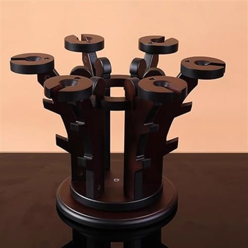 Soporte para botellas de vino de madera sólida miniatura 6