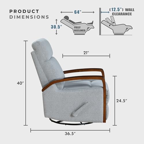 Sillón plegable Boucle color gris miniatura 2