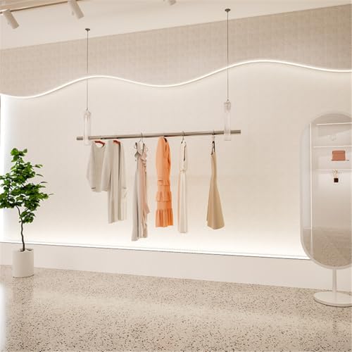 Cintre de plafond en acier inoxydable réglable pour optimiser votre dressing