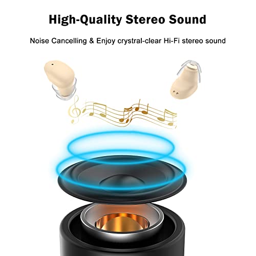 A.forvi Sleep Earbuds Invisible Bluetooth Earbuds For Sleeping Smallest Sleep Buds Tiny Mini For Side Sleepers Wireless Hidden Headphones Small Discreet Bluetooth Earpiece With Charging Case, Yellow #TOP4