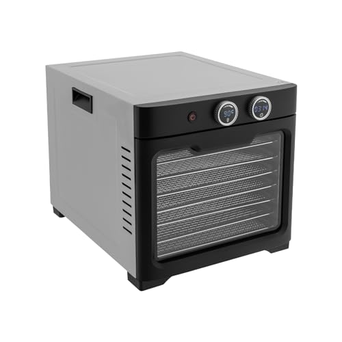 Dörrautomat 8 Etagen Edelstahl Obsttrockner 800W 20-90°C Dörrgerät Dehydrator mit Timer Lebensmittel Trockner für Fleisch Obst Blumen Dörrautomat 8 Etagen Edelstahl Obsttrockner 800W 20-90°C Dörrgerät Dehydrator mit Timer Lebensmittel Trockner für Fleisch Obst Blumen