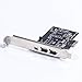 QNINE Firewire Card PCIe for PC, IEEE 1394 PCI Express Controller Card with Low Profile Bracket and Cable for Windows OS, No Driver Required