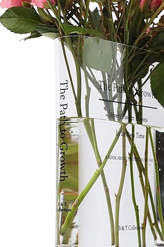 BT-Collection-Clear-Acrylic-Book-Vase-for-Flowers-wInspirational-Message–Modern-Room-Decor-Clean-Girl-Aesthetic-Vase–Book-Vase-for-Neutral-Decor–Cute-Housewarming-Gift BT Collection Clear Acrylic Book Vase for Flowers wInspirational Message–Modern Room Decor Clean Girl Aesthetic Vase–Book Vase for Neutral Decor–Cute Housewarming Gift